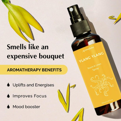 Vanilla Room, Linen & Pillow Spray by Aromafume | 100ml/3.38 fl oz | with Pure Vanilla Essential Oil | Aromatherapy Spray | Mist for Bedding, Fabrics