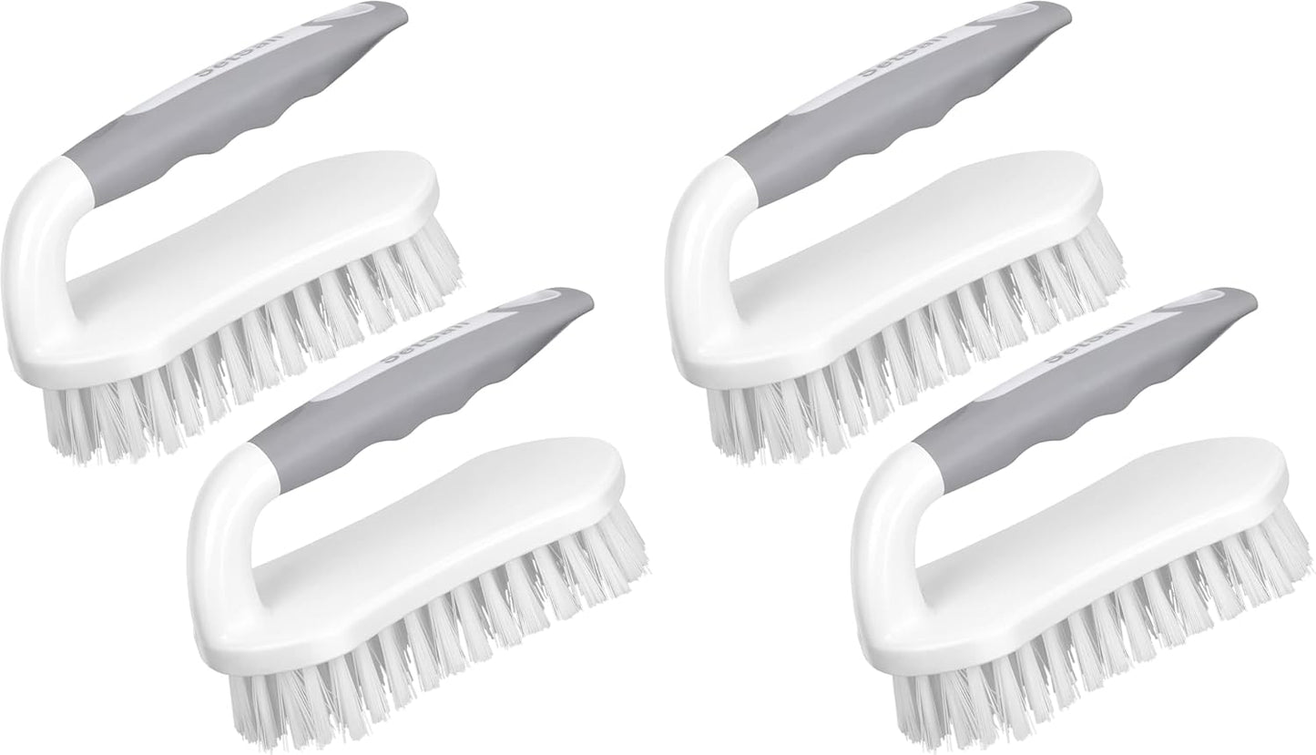 SetSail Scrub Brush, Heavy-Duty Scrub Brushes for Cleaning with Stiff Bristles Cleaning Brush for Shower, Bathroom, Carpet, Kitchen and Bathtub Scrubber - 2 Pack