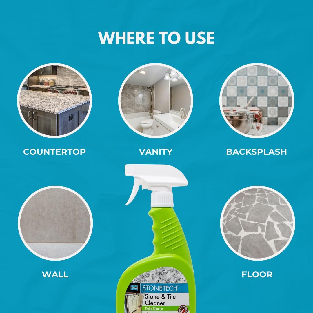 STONETECH Stone & Tile Cleaner, 24OZ (709ML) Spray Bottle