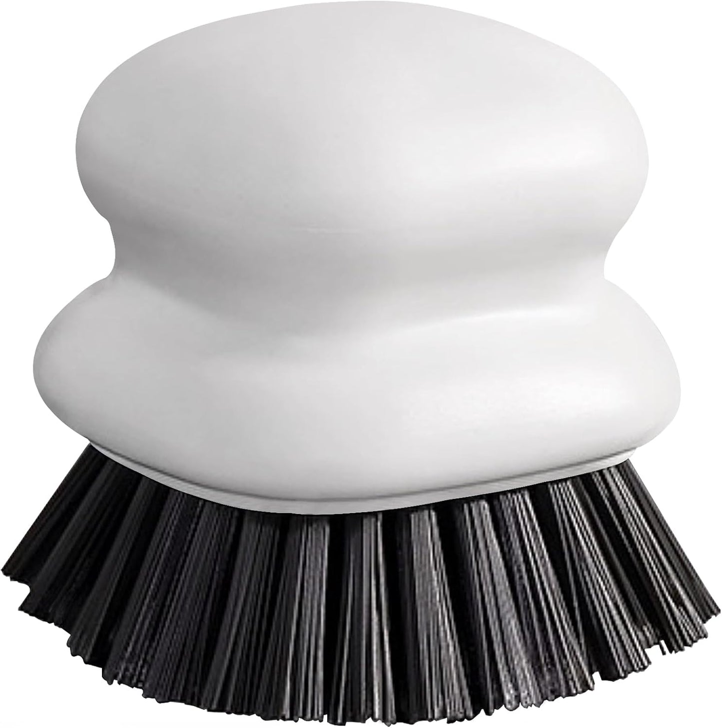 Dish Brush with Handle, Kitchen Scrub Brushes for Cleaning, Dish Scrubber with Nylon bristles for Sink, Pots, Pans(1Pack Black Nylon bristles)