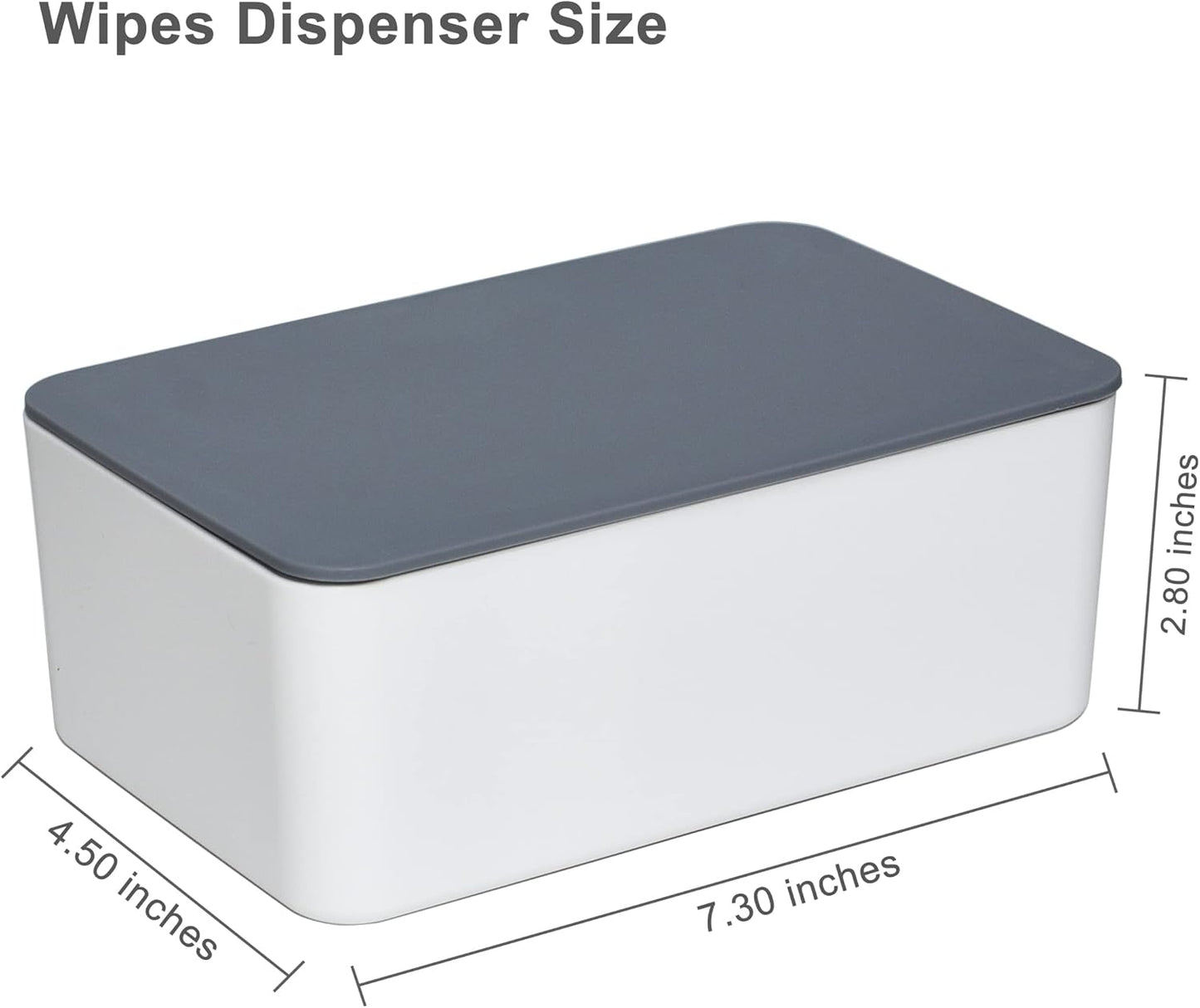 Diaper Wipes Dispenser, Tissue Storage Box Case, Wet Wipe Dispenser Holder with Lid for Home, Office, Cars (Pink)