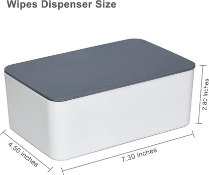 Diaper Wipes Dispenser, Tissue Storage Box Case, Wet Wipe Dispenser Holder with Lid for Home, Office, Cars (Pink)