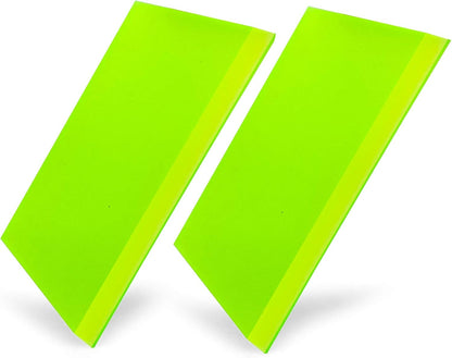 CARTINTS 2pack Mini Squeegee Rubber Squeegee, 5.1x 2 inch, for Cleaning Glass, Shower Door and Car Windows and Screen Printing, Blue/Green