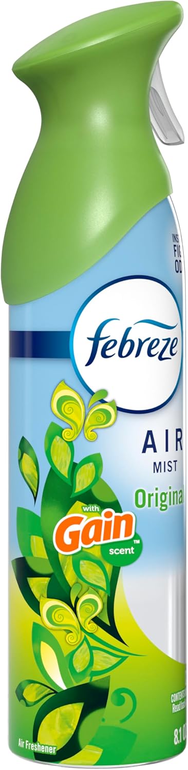 Febreze Air Mist, Air Freshener Spray, Odor Fighting Room Spray, Deodorizer for Home Bathroom Kitchen Office Apartment Dorm Room Classroom, Linen & Sky Scent, 8.1oz (Pack of 6)