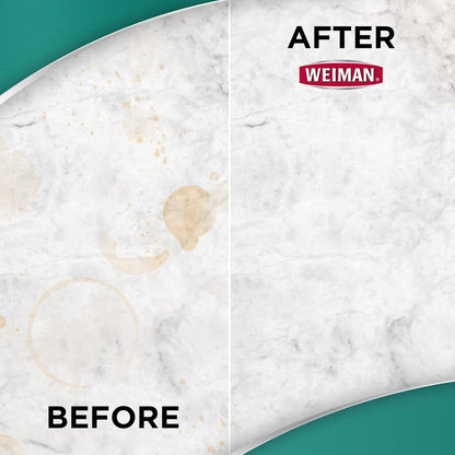 Weiman Granite Cleaner and Polish - 12 Fluid Ounce - Enhances Natural Color in Granite Quartz Marble Soap Stone and More