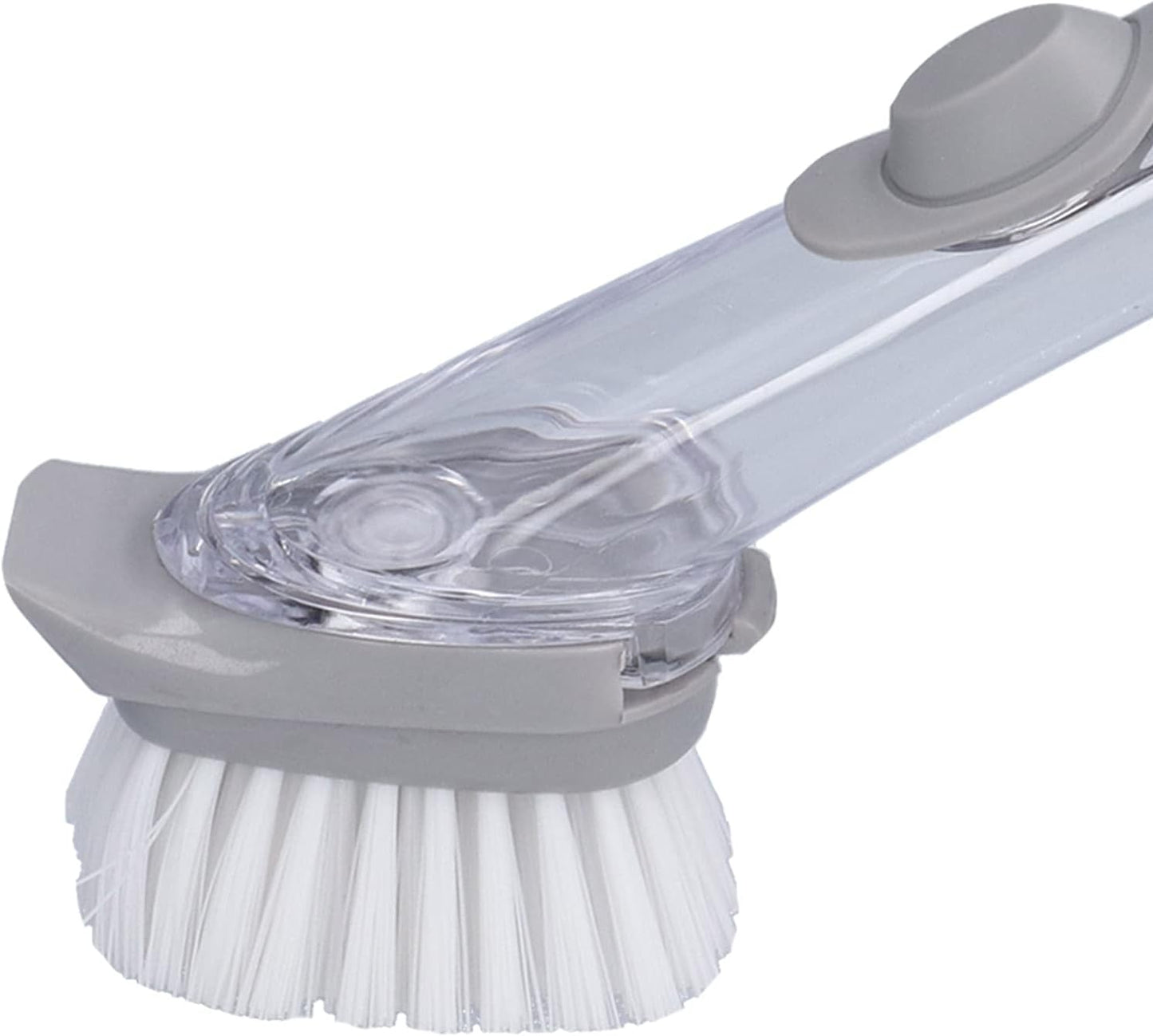Soap Dispensing Dish Brush, Sink Dish Scrubber with Handle Hanging Replacement