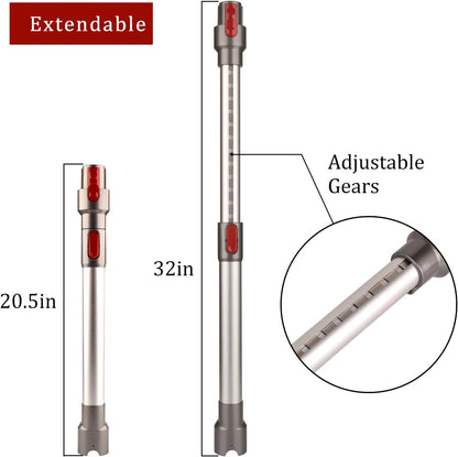 Fulllclean Crevice Tool Attachment Compatible with Dyson Gen5 V15 V15s V12 V11 V10 V9 V8 V7 Vacuum Cleaner Accessories Replacement Parts Brush Nozzle