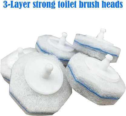 Disposable Toilet Brush Refills 40 Count, Toilet Wand Replacement Heads for Bowl Cleaning and Stain Removal