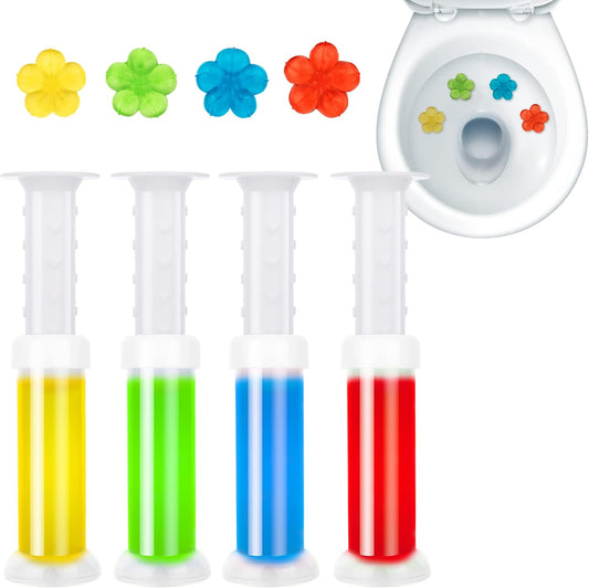 **84 Flowers** Toilet Gel Stamp | Long-Lasting Toilet Bowl Cleaner & Scent Freshener | Adhesive Gel Stamps for Fresh Fragrant Bathroom (Mix Scent)