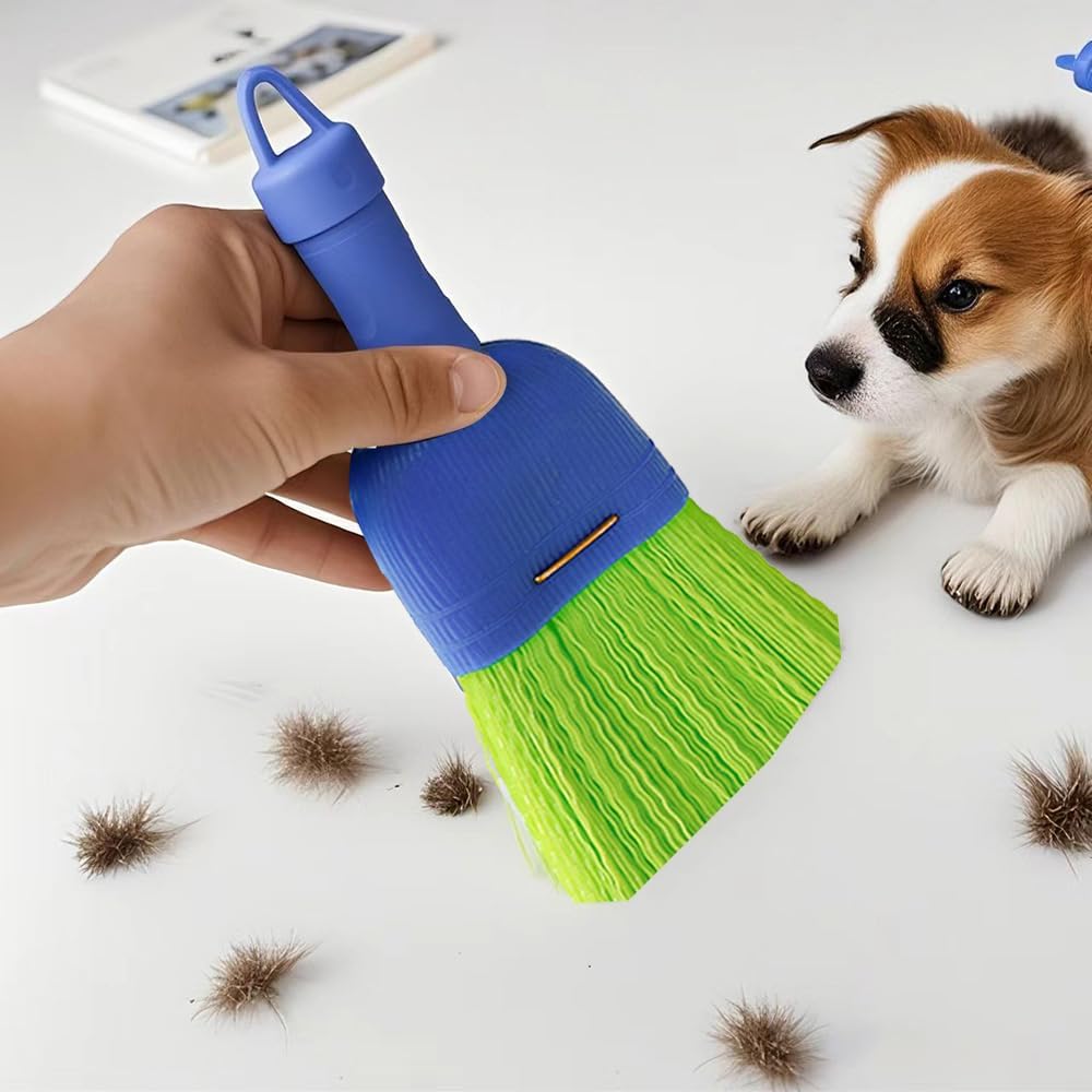 Hand Whisk Broom Handheld Poly Fiber Outdoor Car Broom with Hang Hole for Cleaning Indoor Porches Floors Decks Driveways Dirt Dust （1 Pack）