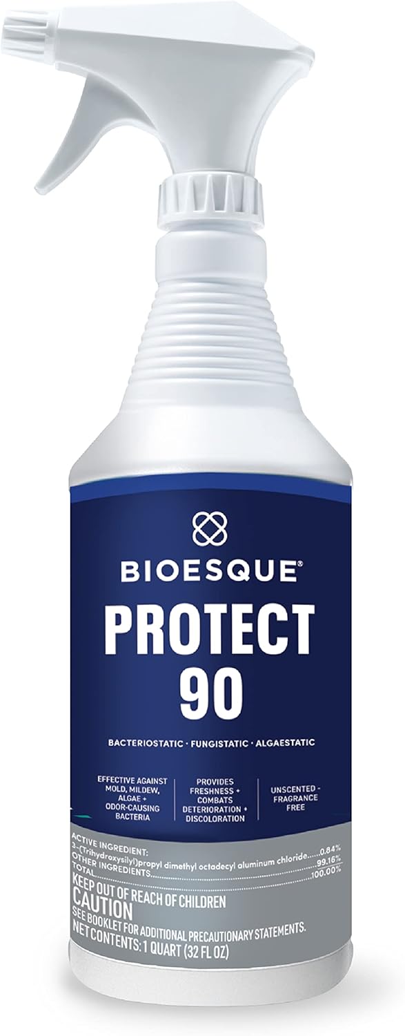 Bioesque Protect 90, Heavy Duty Bacteriostatic, Fungistatic, Algaestatic Formula, Effective Against Mold, Mildew, Algae, & Odor Causing Bacteria, 1 Gallon (Pack of 1)