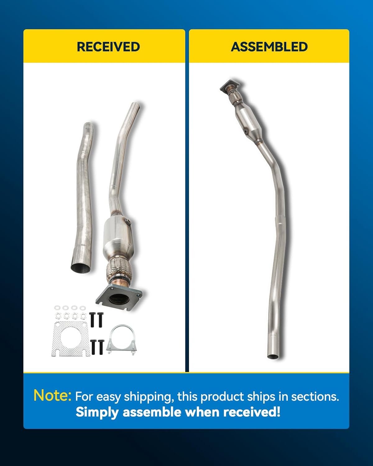 PHILTOP Left and Right Catalytic Converter Replacement For 2005-2010 300 2.7/3.5L V6 RWD, 2006-2010 Charger 2.7/3.5L V6 RWD, 2005-2008 Magnum 2.7/3.5L V6 RWD Replace 55434, 55433 (EPA Compliant) - Colors C