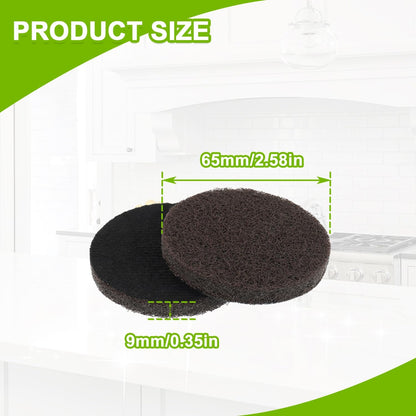 16pcs Kitchen Pads Power Scrubber Pads Set Electric Scrubber Replacement Scouring Pads fit for Dremel Versa Scouring Pads,Green