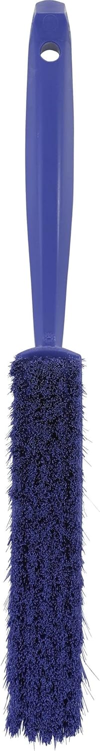 Vikan 45871 Bench Cleaning Brush, Polypropylene/Polyester Soft Bristle Dustpan Brush & Sweeper With Handle, 14-Inch, Pink