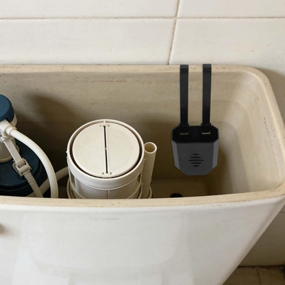 Penitue 2pcs Toilet Bowl Cleaning Pods Holder, ABS Cleaning Pods Hanging Caddy Bracket with Hooks for Home Apartment Hotel & Workplace Bathrooms (Black+White)