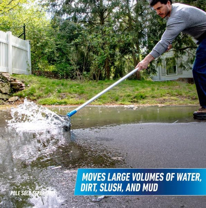 Unger - 961350 Professional AquaFlex Uneven Surface Floor Squeegee with Splash Guard, 22"