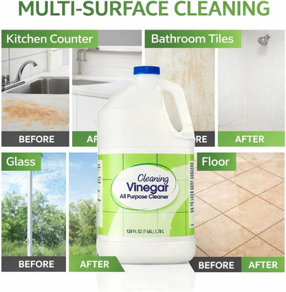 Cleaning Vinegar 128 fl oz – Multi-Purpose Liquid for Household Cleaning, Surface Care, Odor Neutralizing, and Everyday Use, Large Bottle for Home