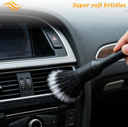 4PCS Car Detailing Brush Kit, Multi-Use Soft No Scratch Vehicle Interior Detail Duster Brush Set, Automotive Dusting Cleaning Kit for Exterior Interior, Universal for Vehicles