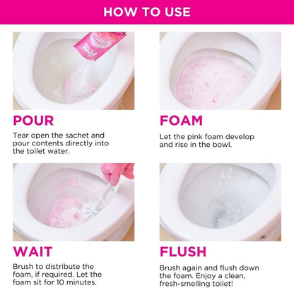 Stardrops - The Pink Stuff - The Miracle Power Foaming Toilet Cleaner - 2 Treatments - Self Activating Pink Foam Pack of 1 (7 Ounce)