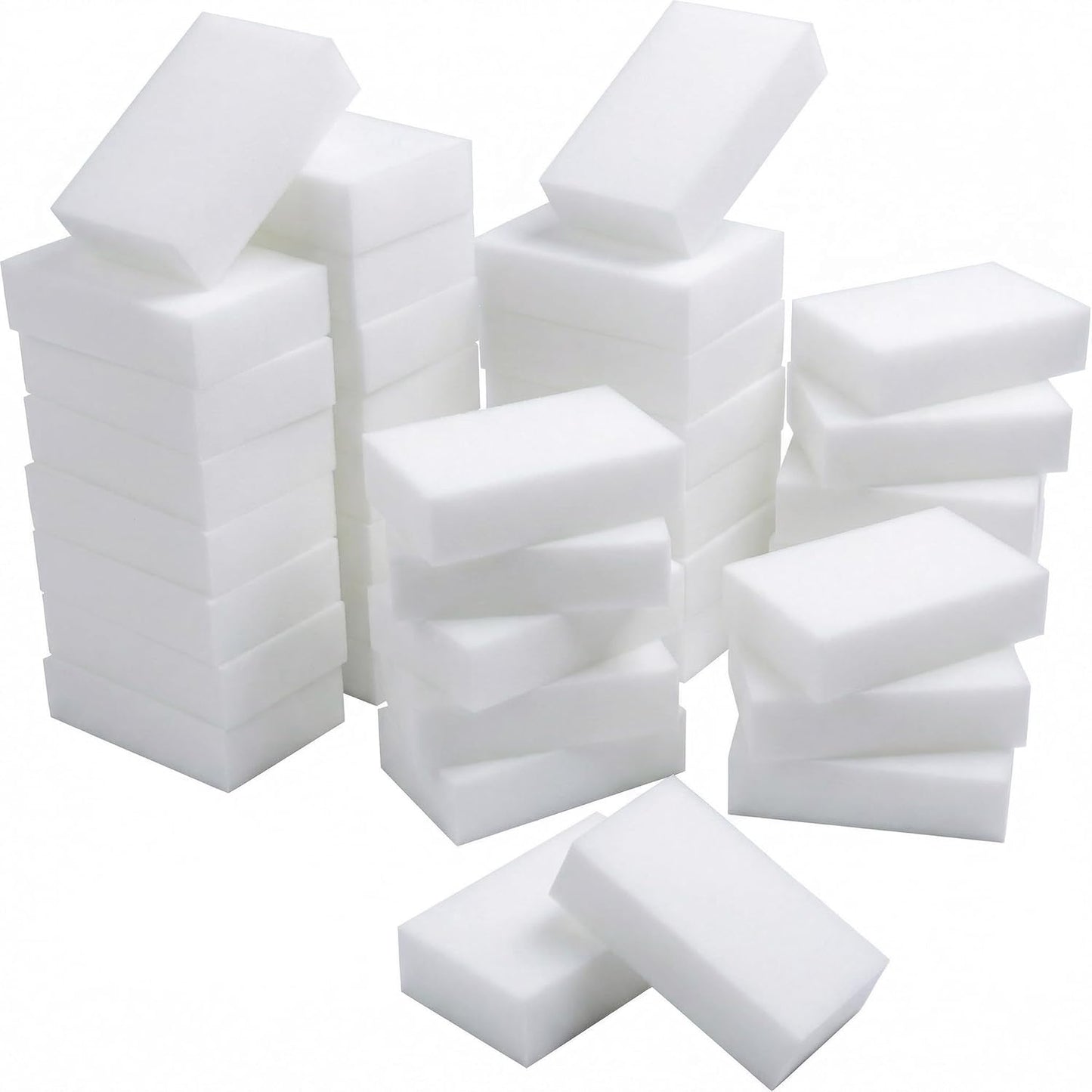 Magic Sponge 10 Pack Textured Quick Series, Effortlessly Erase Scuff Marks and Stains from Multiple Surfaces with No Harsh Chemicals