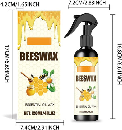 Beeswax Spray Furniture Polish,Natural Beeswax Care Spray & Restorer,Bees Wax Polish For Living Room,Kitchen and Wooden Furniture Floors (2PCS)