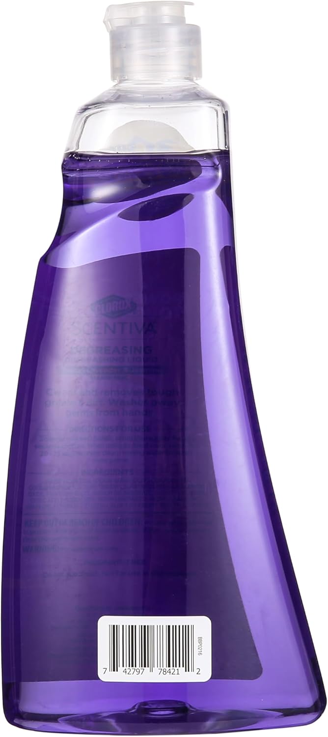 CLOROX Scentiva Dishwashing Liquid Soap | Smells Great and Cuts Through Grease Fast | Quick Rinsing Formula for a Powerful Clean You Can Trust, Pacific Breeze & Coconut, 26 Oz (Pack of 6)