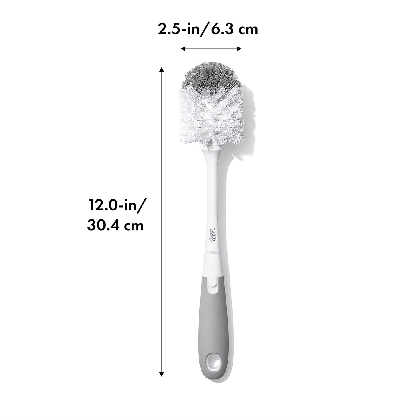 OXO Tot Bottle Brush with Nipple Cleaner, Gray