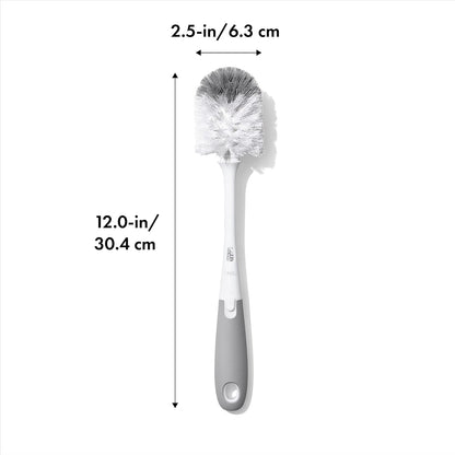 OXO Tot Bottle Brush with Nipple Cleaner, Gray