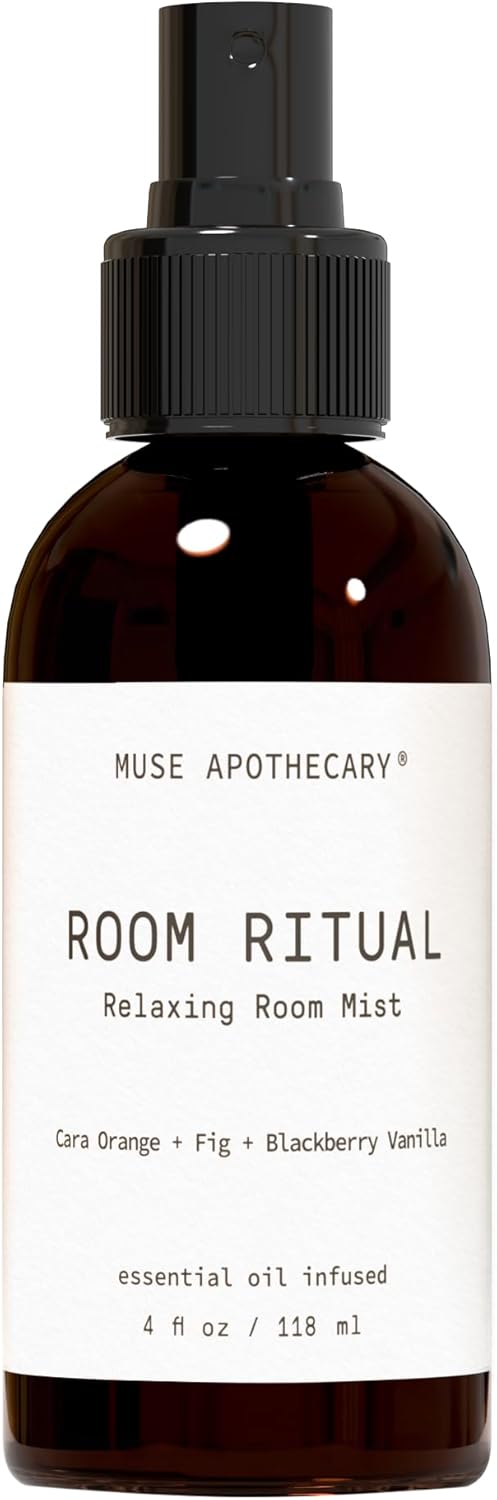 Muse Apothecary Room Ritual - Aromatic and Relaxing Room Mist, 4 oz, Infused with Natural Essential Oils - Aloe + Eucalyptus + Lavender