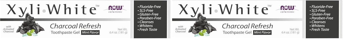 NOW Solutions, Xyliwhite™ Toothpaste Gel, Platinum Mint, Cleanses and Whitens, Fresh Taste, 6.4-Ounce