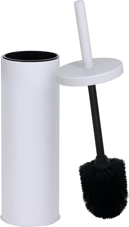 Deep & Sturdy Toilet Bowl Brush with Holder - Durable Scrubbing - Toilet Cleaners - Household Essentials - Bathroom Cleaner - Cleaning Supplies - Household Supplies, Painted Satin Gold