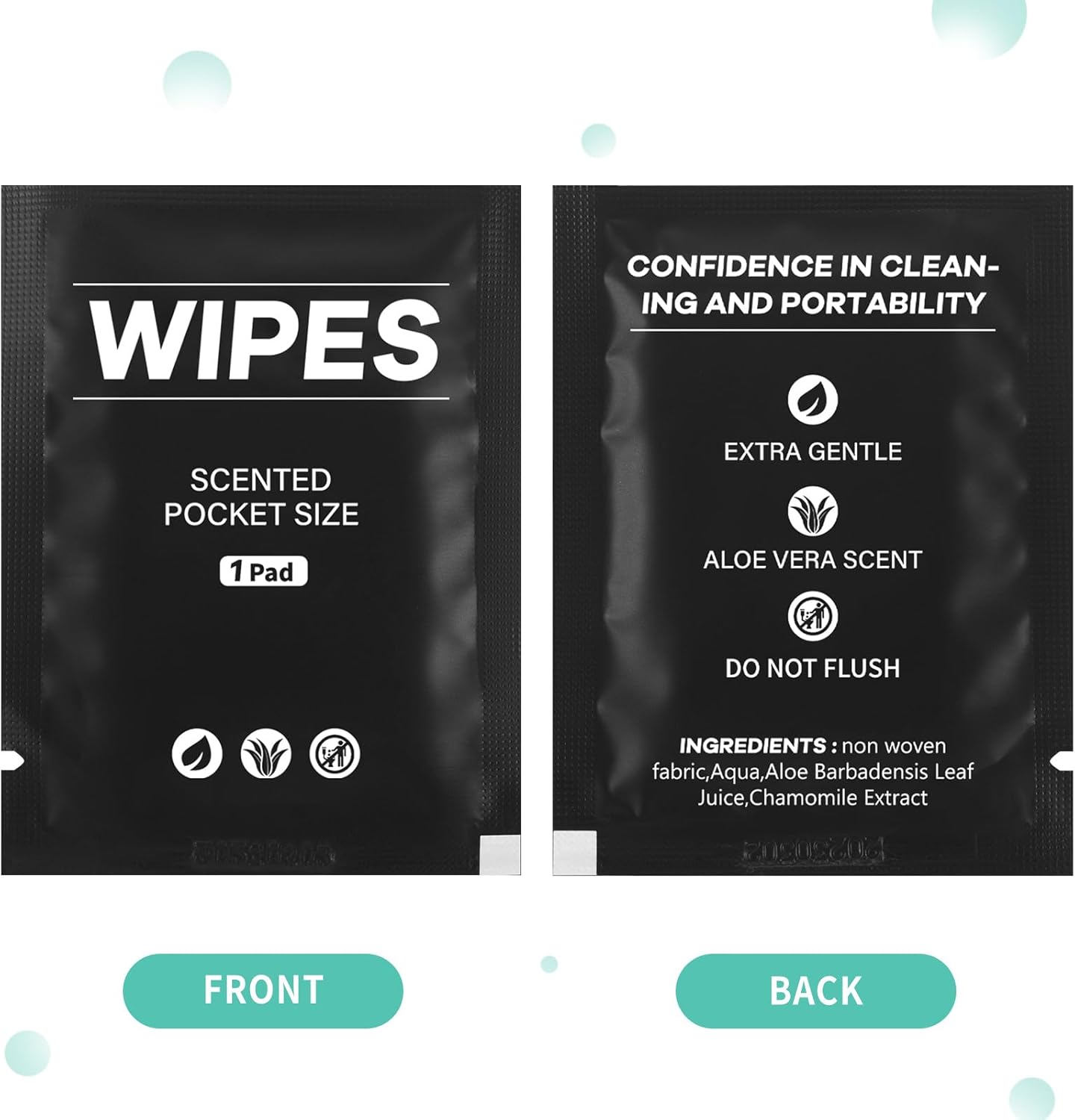 400 Pcs Butt Wet Wipes for Women Individually Wrapped Wipes for Women Man Travel Hand Face Body Cleaning Adults Bathroom Toilet Daily Use(White)