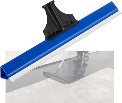 16in Epoxy Squeegee, Teeth Notched Squeegee for Self Leveling Cement Urethane Epoxy, Lightweight Professional Epoxy Tool for Garage Floors Driveways