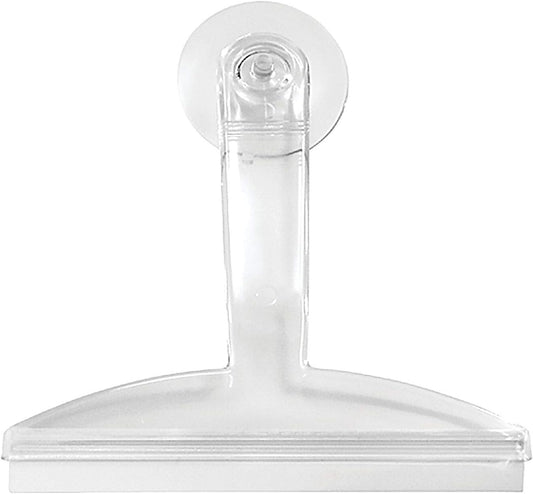 8" Clear Plastic Suction Squeegee Shower Window Cleaner