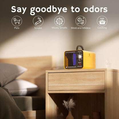 Airthereal MA10K-PRO SMART WiFi Ozone Generator - High Ozone Output Capacity Ozonator- Odor Remover, Deodorizer, Sterilizer - Adjustable Output and Timer Settings for Any Size Room - Black