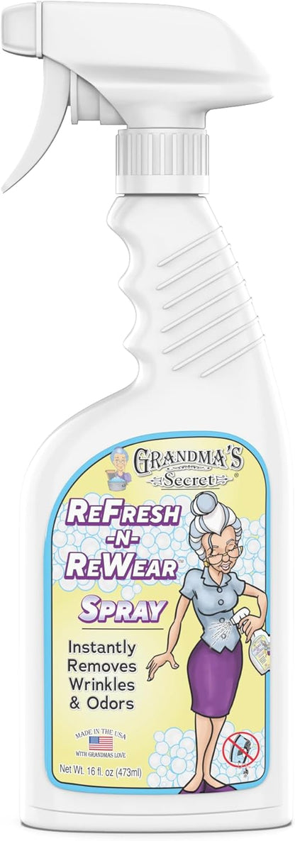 Grandma's Secret Spot Remover Laundry Spray - Chlorine, Bleach and Toxin-Free for Clothes - Fabric Stain Remover Removes Oil, Paint, Blood and Pet Stains - 16 oz & 2 oz Combo, DuoPack