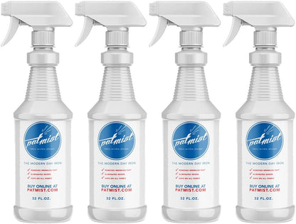 Wrinkle Remover Spray - Fabric Refresher with Fresh Laundry Scent - Odor Remover & Fast Drying Ironing Spray - Mist Nozzle Wrinkle Release Spray for Clothes – (2Pack - 32Oz)
