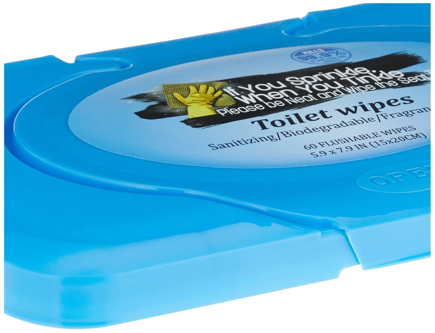 Wipe Dispenser & Toilet Wipes – 60 Count, Multipurpose Flushable Wipes, Aloe Extract, Unscented, Easy-to-Use with Pop Up Dispenser, Septic Safe, Perfect for Potty Training & Bathroom Hygiene