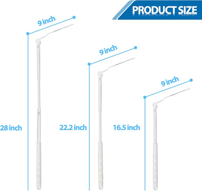KEUYE Replacement Handles Compatible with Swiffer Duster Refill, Extended Handle, Adjustable Length Handles only (1pcs)