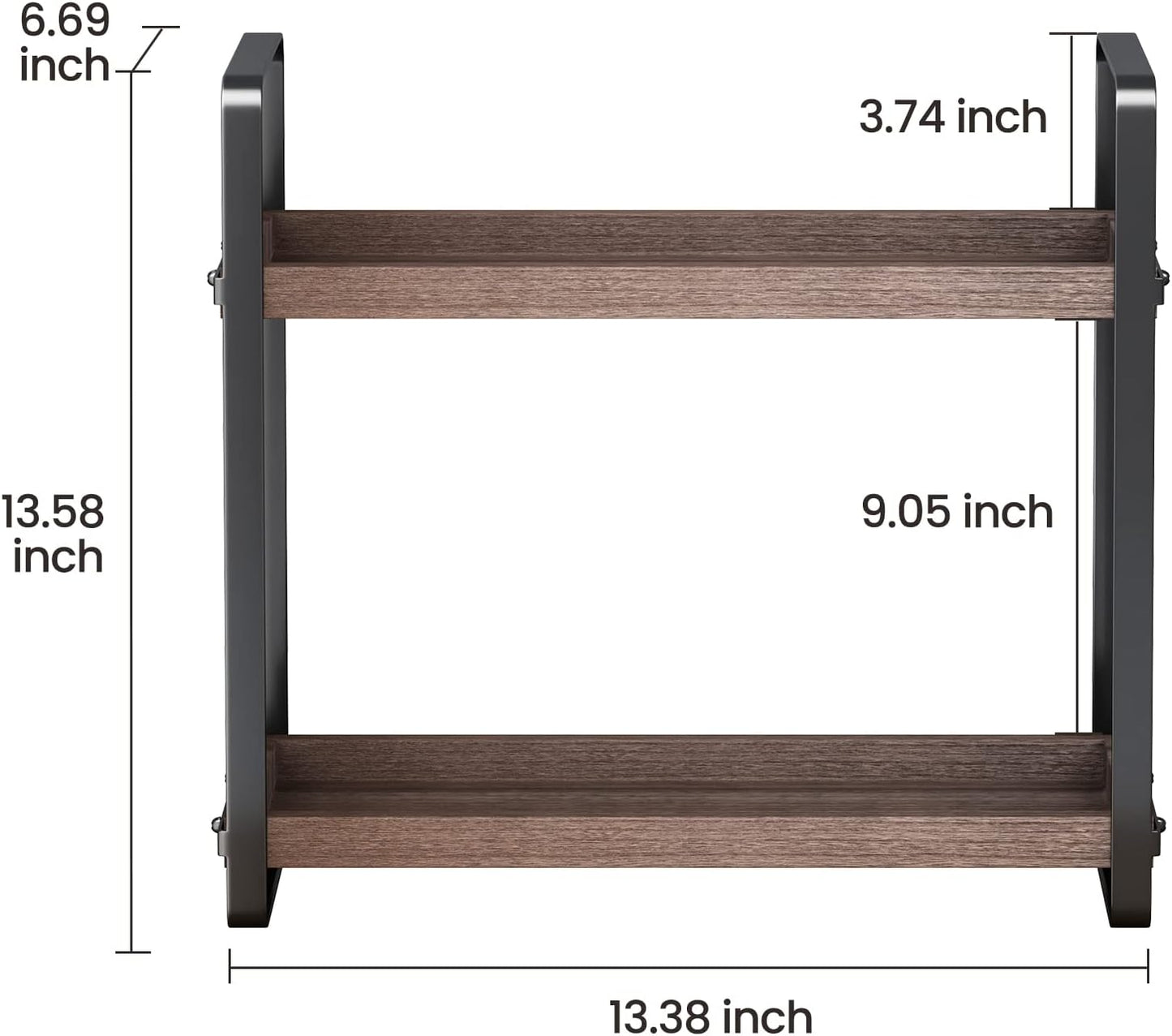 HNRLOY Bathroom Counter Organizer,Bathroom Countertop Organizer,Counter Shelf,Countertop Storage,Organization and Storage,Makeup Shelf,Sink Caddy(Brown 3 Tier)