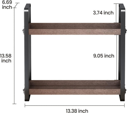 HNRLOY Bathroom Counter Organizer,Bathroom Countertop Organizer,Counter Shelf,Countertop Storage,Organization and Storage,Makeup Shelf,Sink Caddy(Brown 3 Tier)