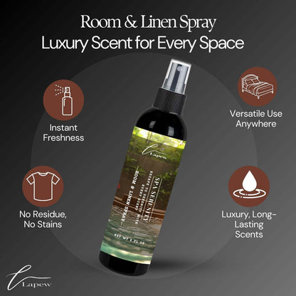 Lapew Room & Linen Spray | Fragrance Mist for Home, Car & Office | Fabric & Air Freshener | Neutralizing Mist | Made in USA | Cozy Cinnamon & Apple - Colors A