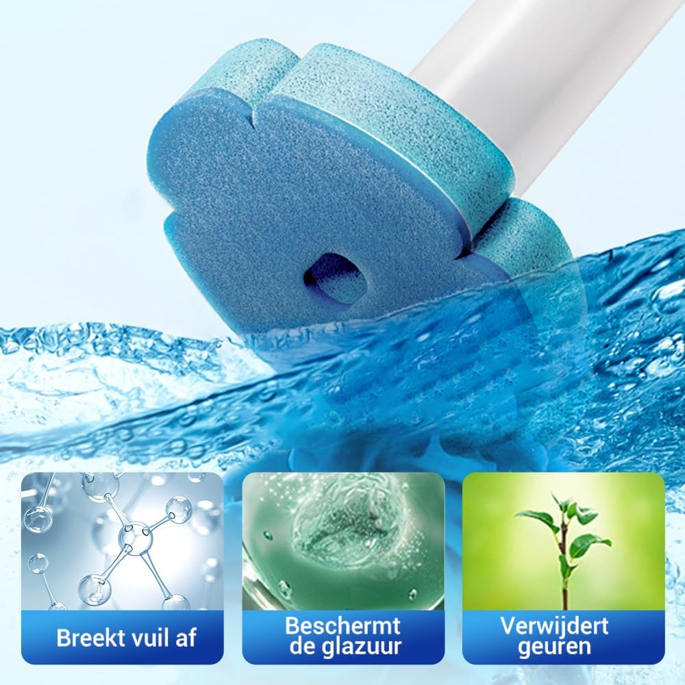 36 PCS Disposable Toilet Brush Heads, Toilet Bowl Wand Refills for Toilet and Bathroom Cleaning, Disposable Toilet Cleaner Refill Pads for Washroom Mats Brush Cleaning System (36PCS)