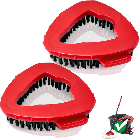Scrub Brush, 2 Pack Spin Scrub Brush Replacement Head, Stiff Bristle Cleaning Brush for Kitchen Bathroom and Various Hard Surfaces