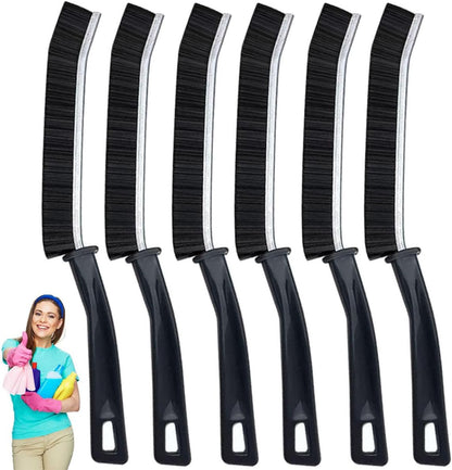 Window Track Cleaning Brush with Hidden Scraper for Sliding Door and Window Tracks, Shutters, Kitchen Sink Cleaning