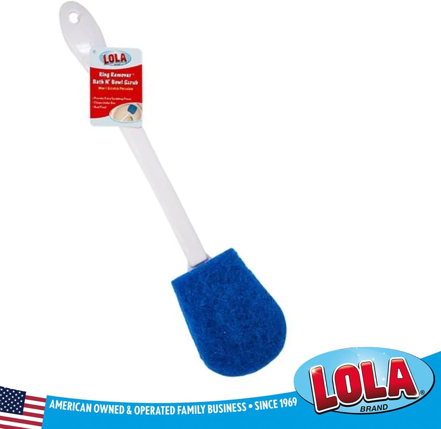 Toilet Brush and Holder Set, By LOLA, 2 Pack, Classic Version, Durable Bristles for Deep Cleaning, w/Compact Space Saving Storage Holder