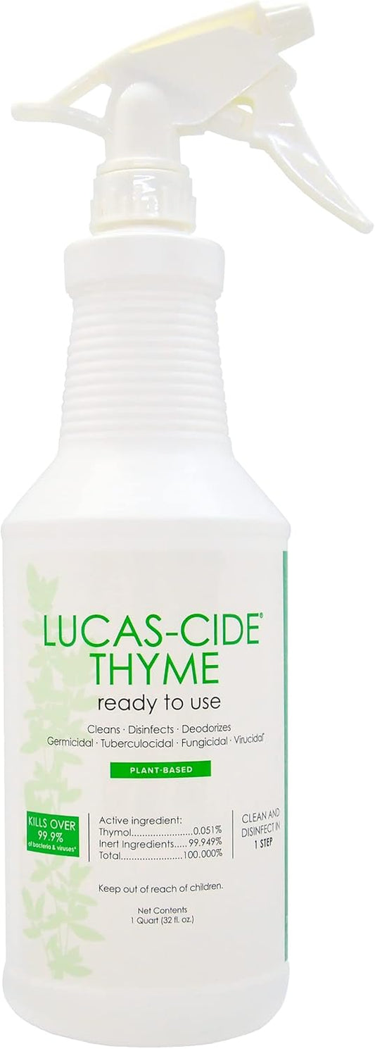 LUCAS-CIDE Ready To Use All Purpose Cleaner - Home Essentials Cleaning Supplies For Everyday Hygiene - Fresh Citrus Scented Disinfecting Spray Bathroom Cleaner, Glass Cleaner, Floor Cleaner, etc.