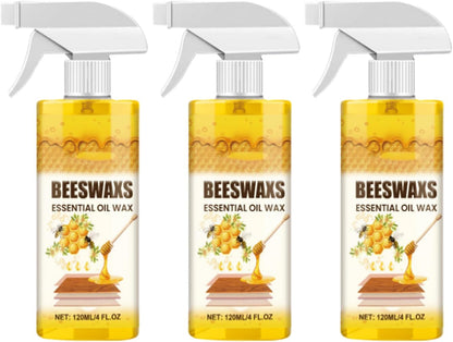 Beeswax Wood Polish Spray,2026 Bees Wax Furniture Polish and Cleaner, Natural Beeswax Wood Polishing Spray,Deep Clean for Hardwood Floors, Furniture and Cabinet (1pcs)