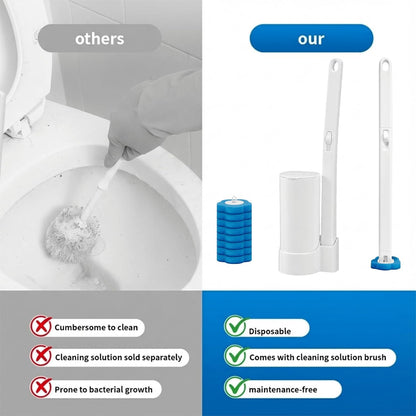 48 Count Disposable Toilet Brush Refill Pads, Disposable Toilet Bowl Wand Refills, Toilet Cleaning Refills, Toilet Scrubber Refills, Brush Head Replacement