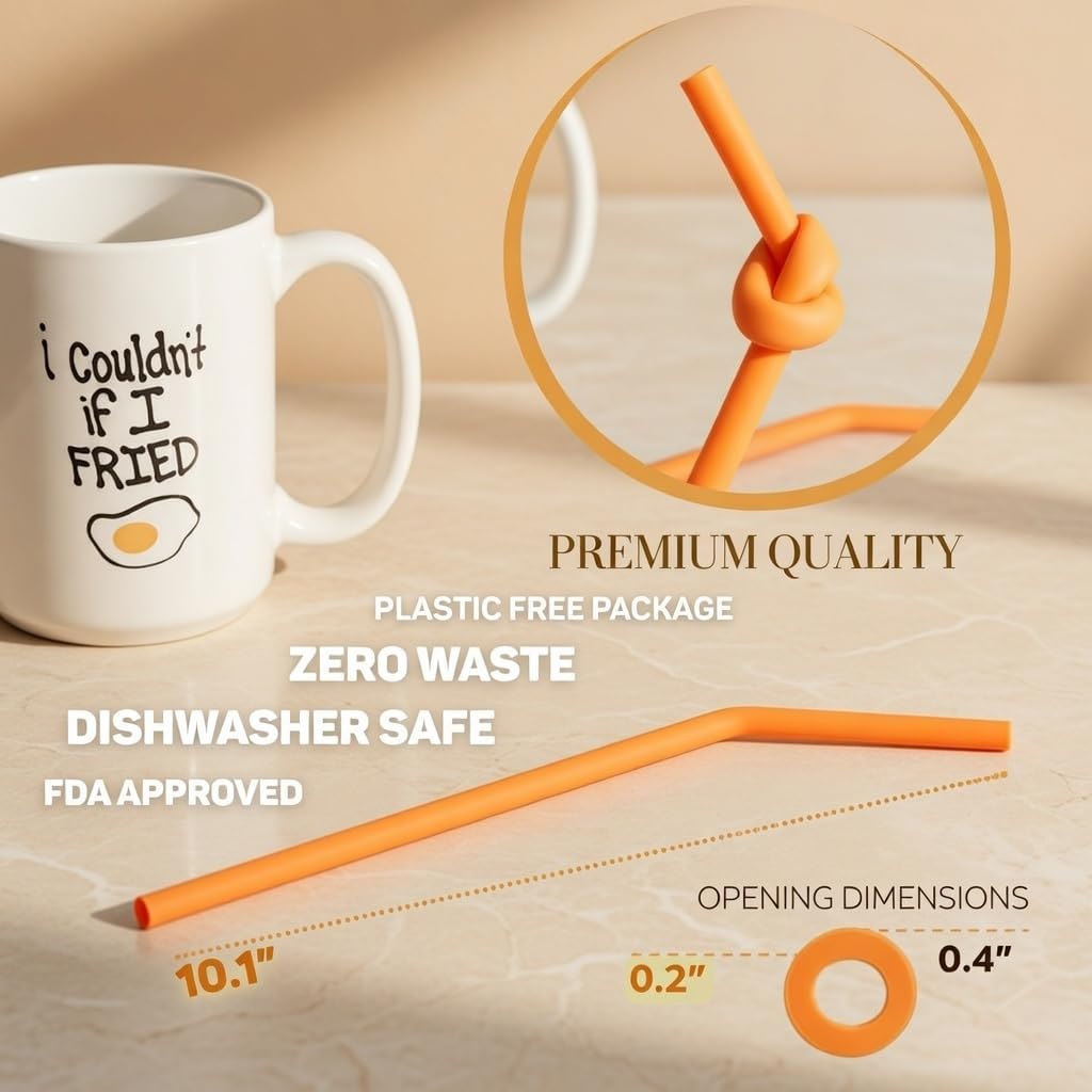15 FITS ALL TUMBLERS STRAWS - Reusable Silicone Straws for 30 and 20 oz Yeti - Flexible Easy to Clean + 2 Cleaning Brushes - BPA Free, No Rubber Taste Drinking - Best Value for Money Pack